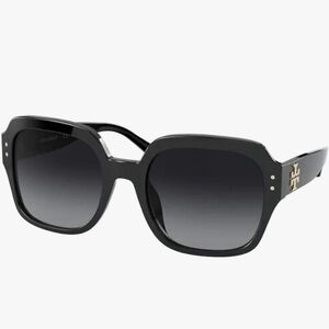 Tory Burch Fashion Square oversized sunglasses-Black